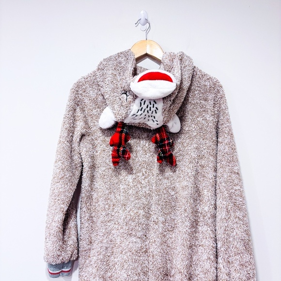 CARISMA Beige plush one-piece pajamas with teddy bear hood - Picture 7 of 8